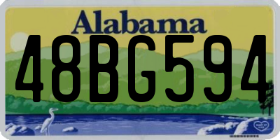 AL license plate 48BG594