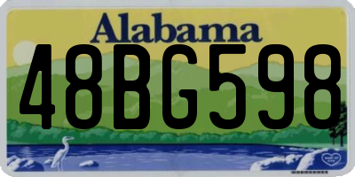 AL license plate 48BG598