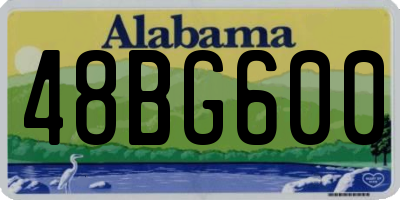 AL license plate 48BG600