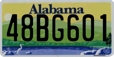 AL license plate 48BG601