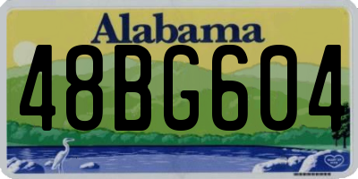 AL license plate 48BG604