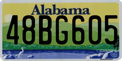 AL license plate 48BG605