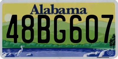 AL license plate 48BG607