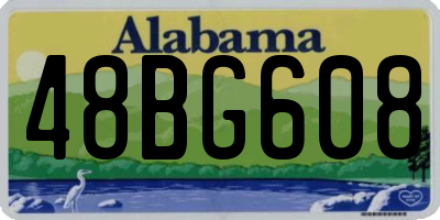 AL license plate 48BG608
