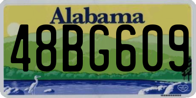 AL license plate 48BG609