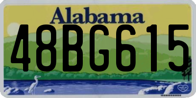 AL license plate 48BG615