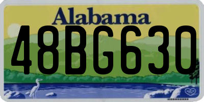 AL license plate 48BG630