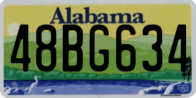 AL license plate 48BG634