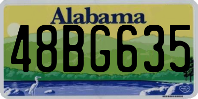 AL license plate 48BG635