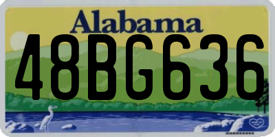 AL license plate 48BG636