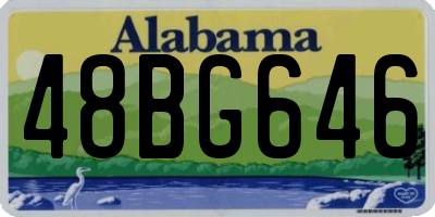 AL license plate 48BG646