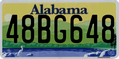 AL license plate 48BG648