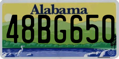 AL license plate 48BG650