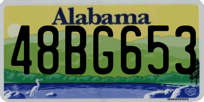 AL license plate 48BG653