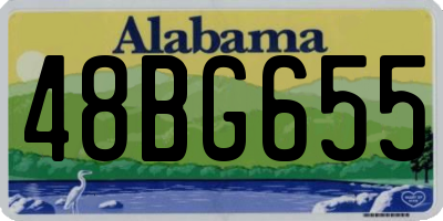 AL license plate 48BG655