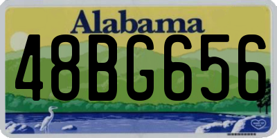 AL license plate 48BG656