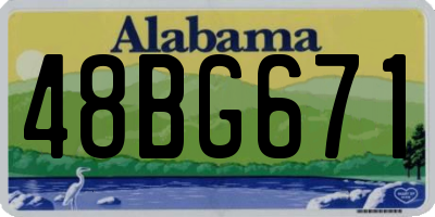 AL license plate 48BG671