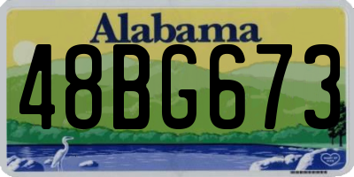 AL license plate 48BG673