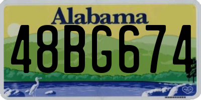 AL license plate 48BG674