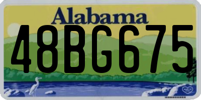 AL license plate 48BG675