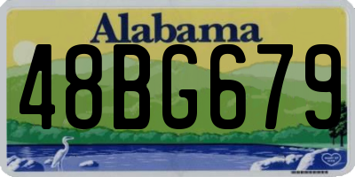 AL license plate 48BG679