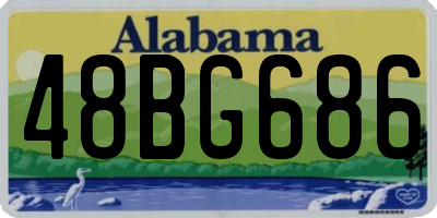 AL license plate 48BG686