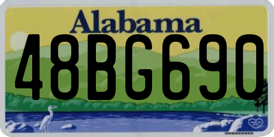 AL license plate 48BG690