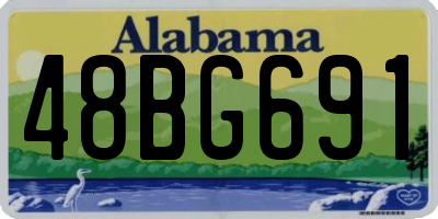 AL license plate 48BG691