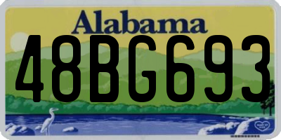 AL license plate 48BG693