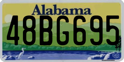 AL license plate 48BG695
