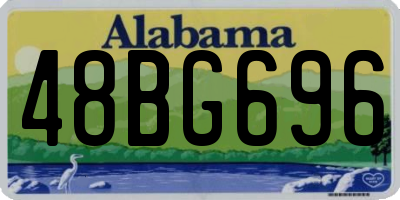 AL license plate 48BG696