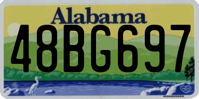 AL license plate 48BG697