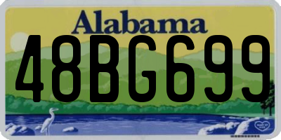 AL license plate 48BG699
