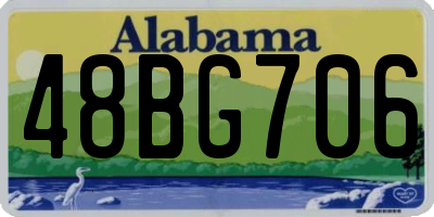 AL license plate 48BG706