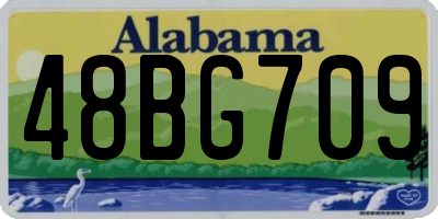 AL license plate 48BG709