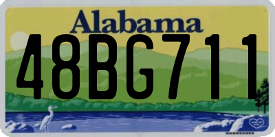 AL license plate 48BG711