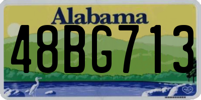 AL license plate 48BG713