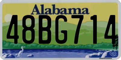AL license plate 48BG714