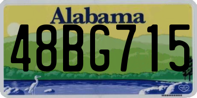 AL license plate 48BG715