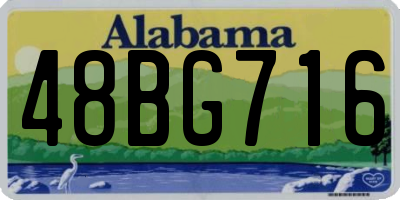 AL license plate 48BG716
