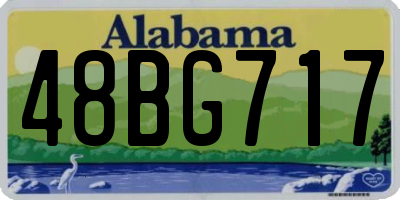 AL license plate 48BG717