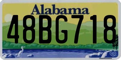 AL license plate 48BG718