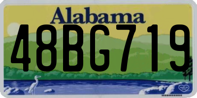 AL license plate 48BG719