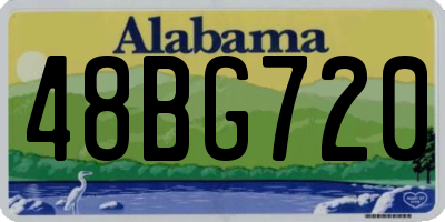 AL license plate 48BG720