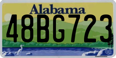 AL license plate 48BG723