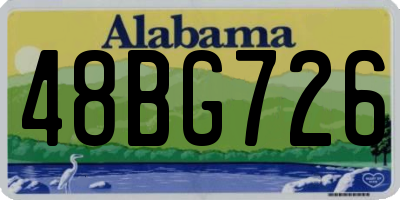 AL license plate 48BG726