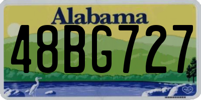 AL license plate 48BG727
