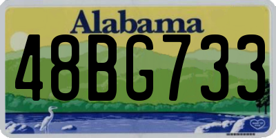 AL license plate 48BG733
