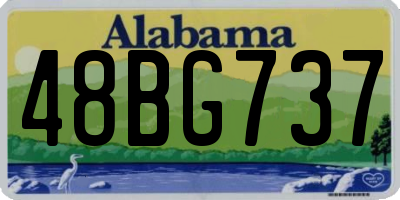 AL license plate 48BG737