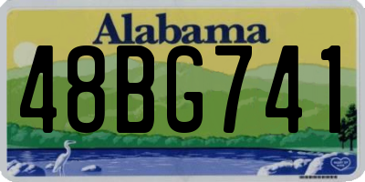AL license plate 48BG741